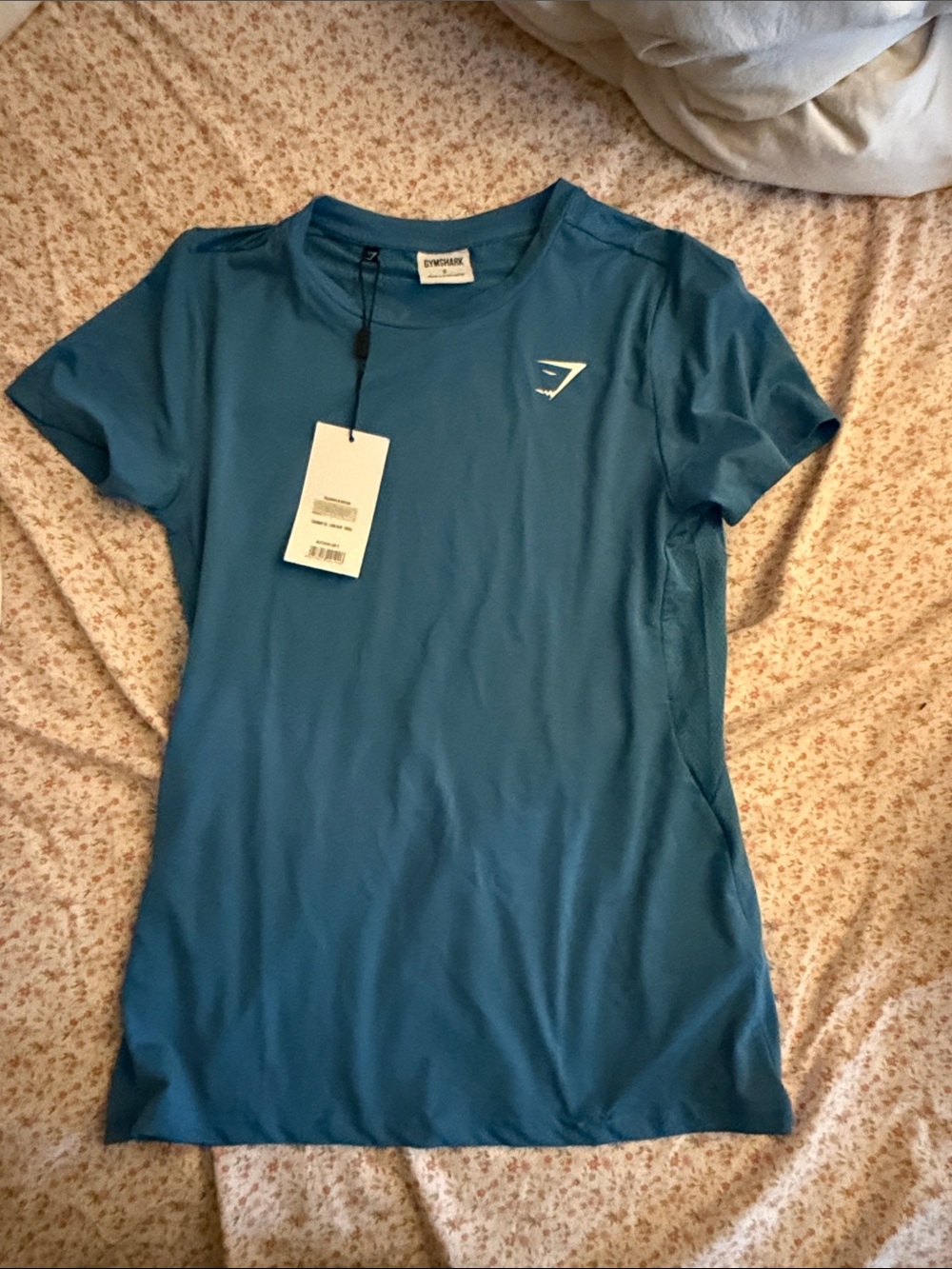 Gymshark Teal Short Sleeve Crew Performance Tee